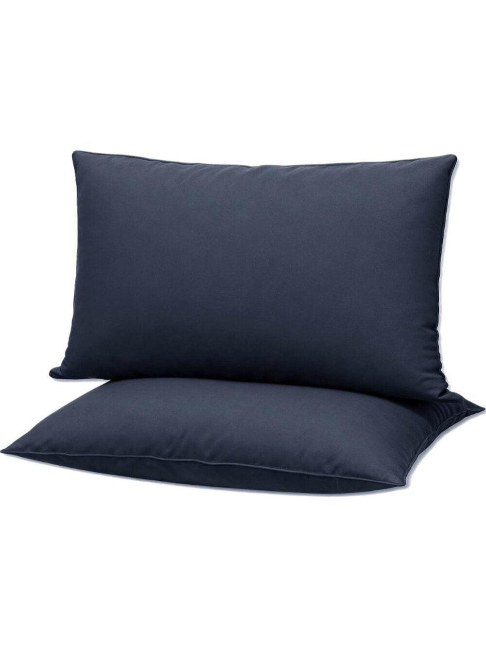 〽️Flat Ultra Thin Bed Pillows Standard Size Set of 2 Soft Down Alternative Blue